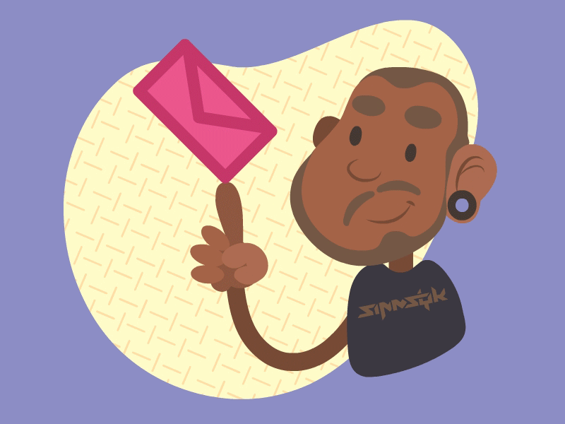 Tks Zamba ball boy debut gif illustration letter