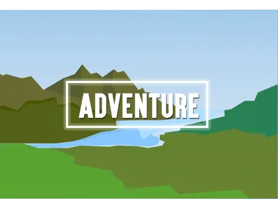 ADVENTURE banner adobe illustrator vectors