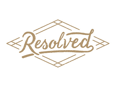 Resolved hand lettering lettering mark