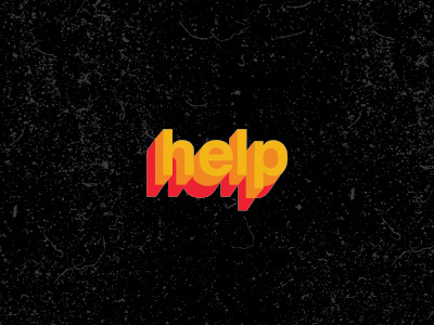 Help hand drawn help vector graphic