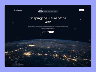 NexaSpace - Website Design 2025 app ui daily design daily ui figma fyp graphic design lagos logo space tech ui ui ux design uiux ux web design 2025 web page web ui web ux website design