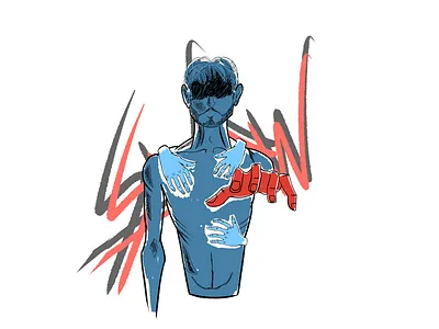 Hands art digitalart ilustration