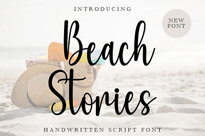 Beach Stories crafting font cute font handwritten monoline new font script script font