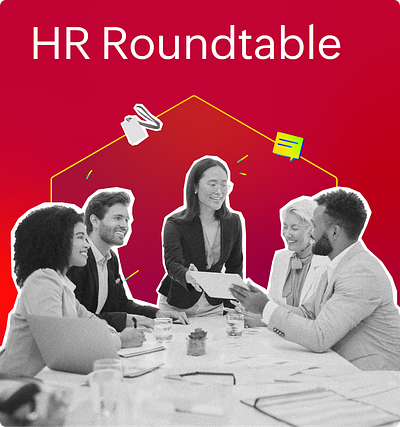 HR Roundtable adobe illustrator adobe photoshop collage graphic design illustration vector