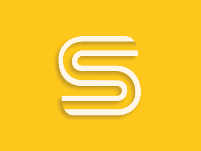 S advice logo logomark s yellow