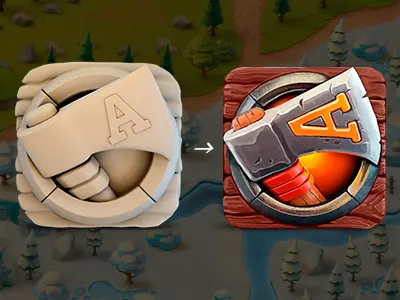 App icon | Encrypted Quotes app arcade axe game icon ios ipad iphone letter