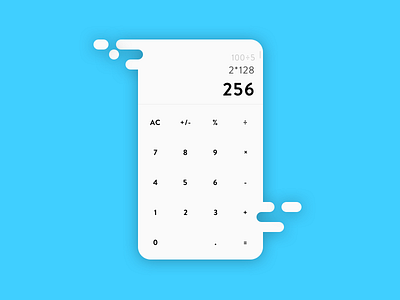 Calculator calculator clean dailyui minimal product ui ux