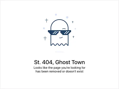 404 Error 404 app blank character design empty state error ghost graphic design illustration line art ui ux