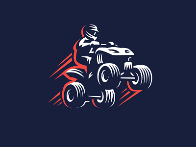 Quad bike bike logo quad