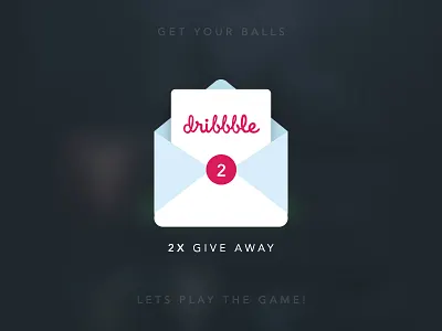 Dribbble Invitation designers dribbble game giveaway invitation invite new portfolio ticket ui ux