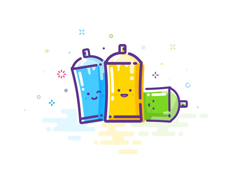 Colored friends by Andrey Prokopenko 🇺🇦 on Dribbble