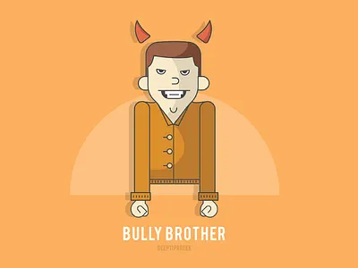 Types Of Brothers - 3 character design graphic design illustration yellow