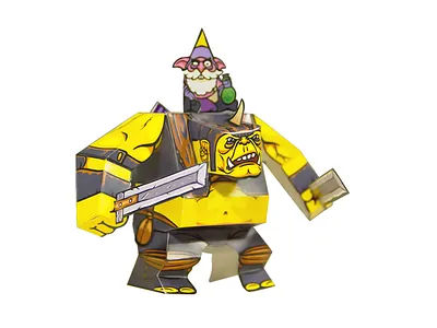 True Paper Hero champion dota hero paper craft paper toy papercraft