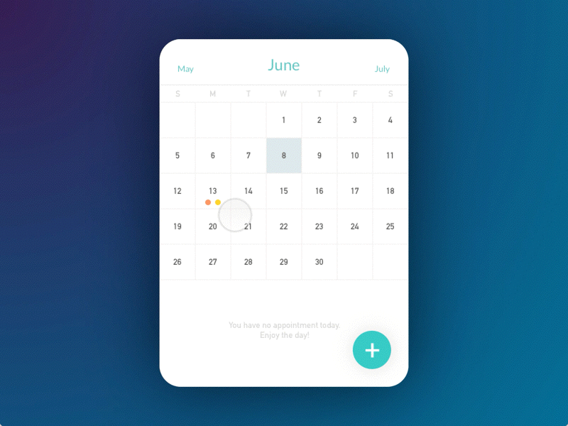 Calendar animation calendar daily ui interaction principle sketch ui ux