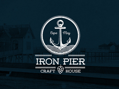 Restaurant Logo Design anchor bar beach beach bar beer craft beer logo design nautical pub restaurant vintage whiskey