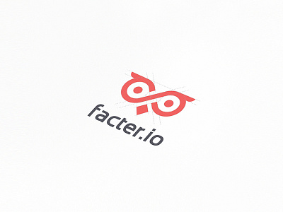 facter logo app branding infinity knowledge logo mark mobile owl