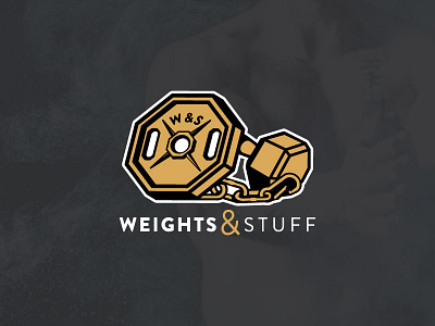 Weights & stuff education icon logo physical stuff weights workout