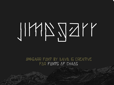 Jimpgarr - Fonts experimental font fonts free mystic thin type type design types typo typographism typography