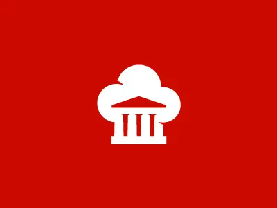 Gastronomic pleasure house building chef cooking food hat home identity kitchen logo mark parthenon restaurant