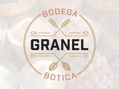 Granel Logo badge bodega botica ingredient logo linework