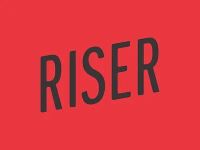 Riser fitness fitness logo monogram