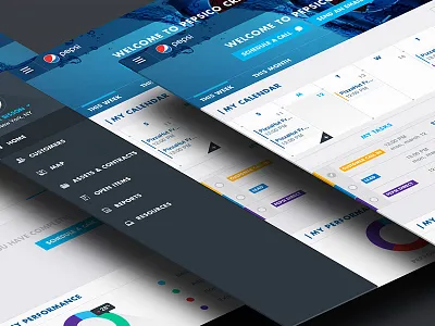 Pepsi: CRM Sales Dashboard ecommerce ipad user interface design ux