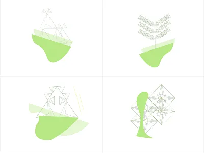 Plants Shapes Studies Prints green plants prints shapes studies