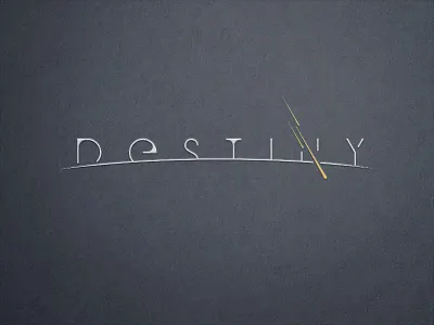 Destiny logo direction comet cosmic cosmos destiny earth horizon logo mark meteor sci fi space stars