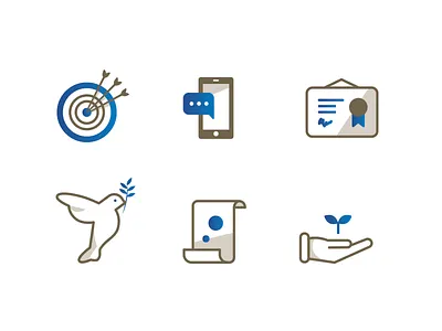 Principles Icons consistency consumer icon icons mission open quality simplicity