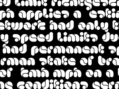 bubbly swooshy curvy funky experiment font type typedesign