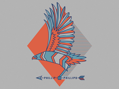 Phillip Phillips Tee arrow bird diamond eagle flying hawk phillip phillips t shirt tee