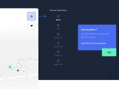 Landing page section animation app collaboration evrybo icon modal ui ux webdesign