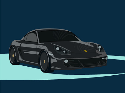 Porsche car cayman dark porsche