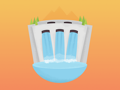 Renewable Energy 7 days to create 7daystocreate energy hydroplant illustration renewable water