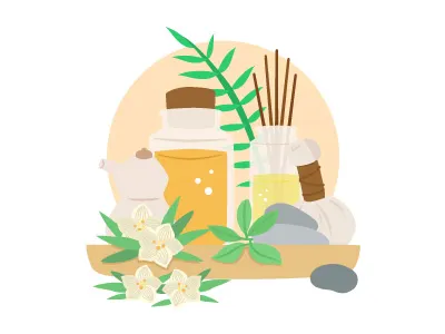 Illustration - Spa massage spa