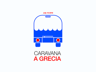 Caravana A Grecia bus demostration greece refugees stop war