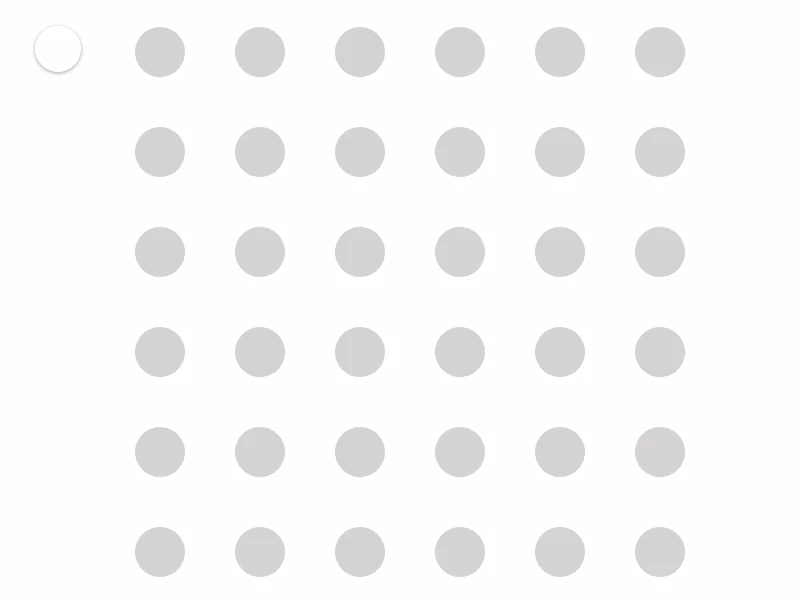 Dots Hover Effect arrays coffeescript events for loop framerjs interaction prototyping states ux