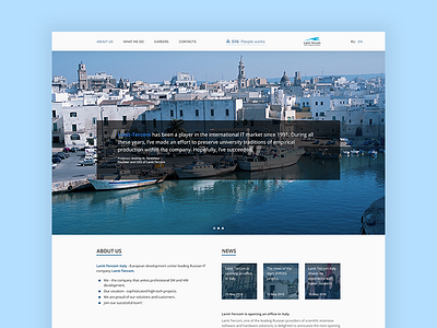 Corporate LT Site italia minimal qoute sea simple site web