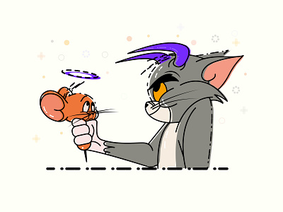 Tom and Jerry cartoon childhood illustration memory tom. jerry