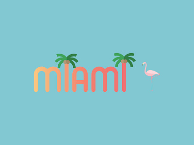 Snapchat Geofilter flat design miami vector