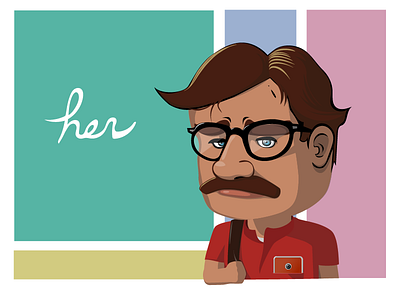 Her cartoon doodle her herthemovie illustrator movie the