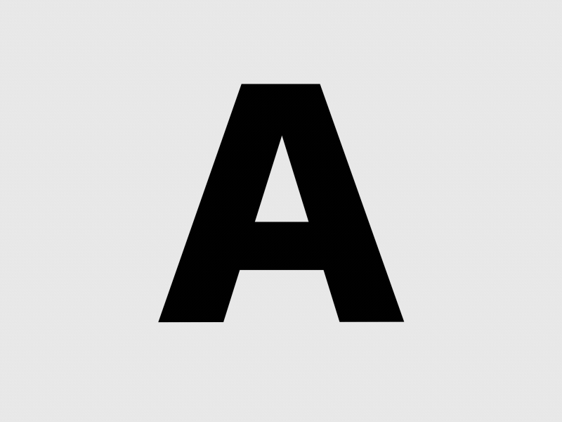 Okomito Animography "A" animation motion design typeface typography