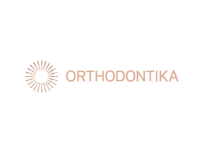 Orthodontika dental clinic letter monogram o orthodontic spiral twisted type