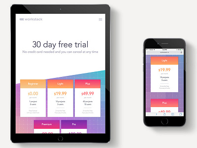 Workstack website design iPad iPhone design ipad iphone ui ux web workstack