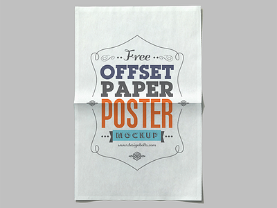 Free Offset Paper Poster Mockup PSD free download free mockup free psd download free psd mockup mockup psd poster mockup poster mockup psd psd mockup