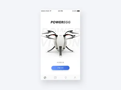 PowerEgg app drone ios ui