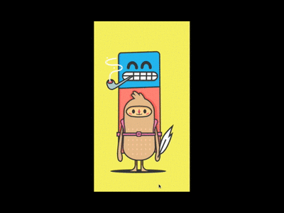 Gomakun Test - Principle animation character clouds gomakun principle test