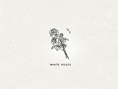 "White Roses" Graphic design drawing graphic illustration logo music poster print roses