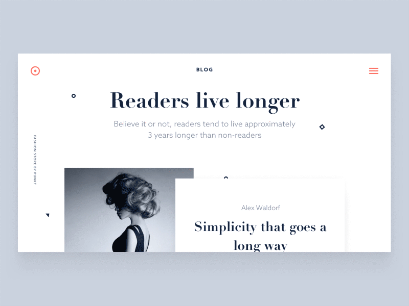 Daily UI Day 035 Blog Post 035 blog dailyui flat paralax post principle serif sketch type typography