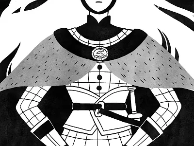 river burial adventure bw fantasy illustration kyle maiden manga studio